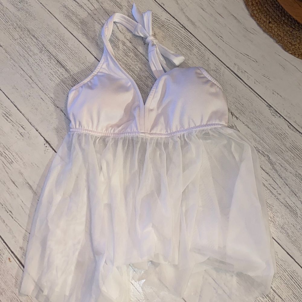 Bridal like halter tankini